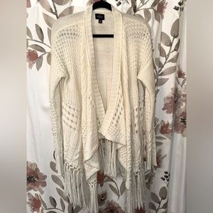 American Eagle Cream boho cardigan